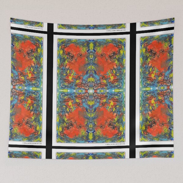 Item preview, "whoa tho" - abstract mixed media art poster - by sdtho_art designed and sold by sdthoart.
