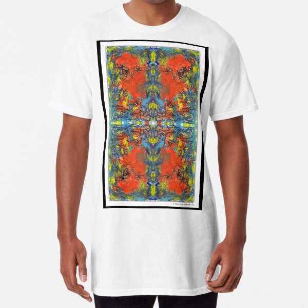 "whoa tho" - abstract mixed media art poster - by sdtho_art Long T-Shirt
