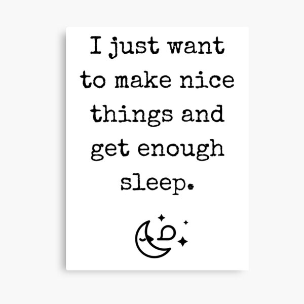 I Just Want to Make Nice Things Canvas Print