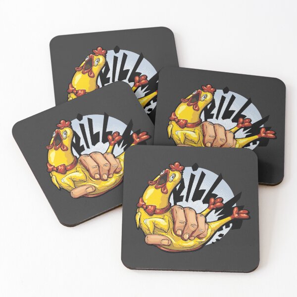 Item preview, Rubber Chicken Toy Kill Me designed and sold by supermara.