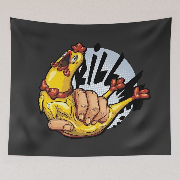 Item preview, Rubber Chicken Toy Kill Me designed and sold by supermara.