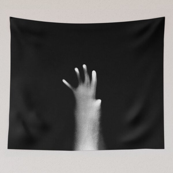 Item preview, White Rising Ghost Hand Photograph Wallpaper designed and sold by Dator.