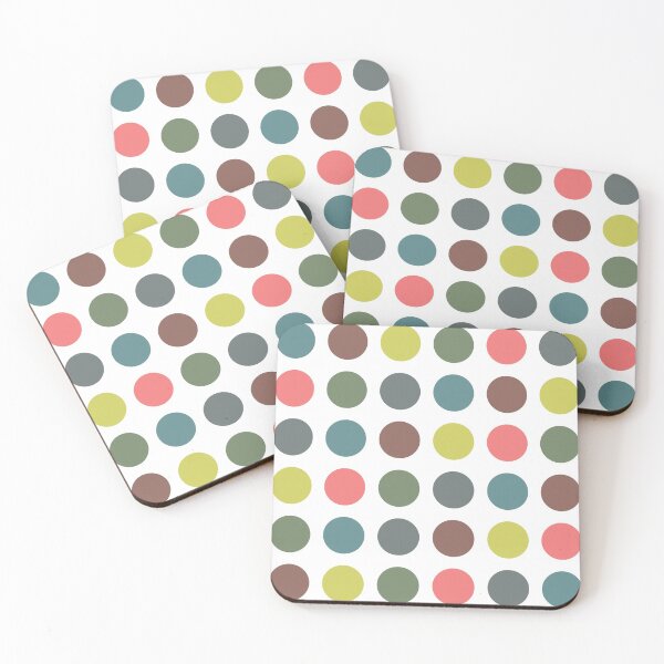 Item preview, Cute colorful 70s pattern with polka dots designed and sold by by-jwp.