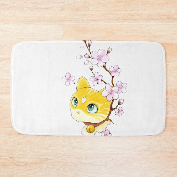 Item preview, Cat and cherry branch designed and sold by chidori.