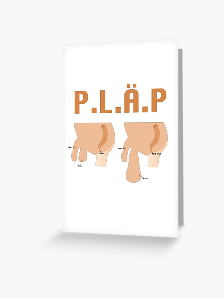 P L A P Greeting Card By Nyheternase Redbubble