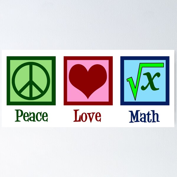 Item preview, Peace Love Math designed and sold by Epic Love Designs.