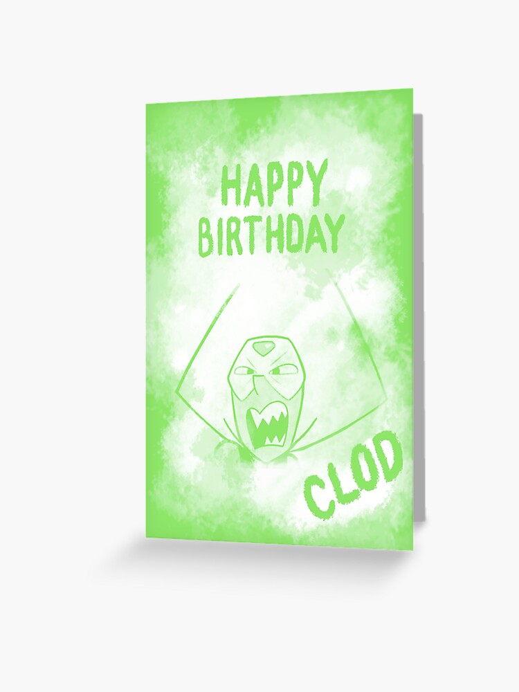 Carte De Vœux Joyeux Anniversaire De Peridot Par Sinead Walshe Redbubble