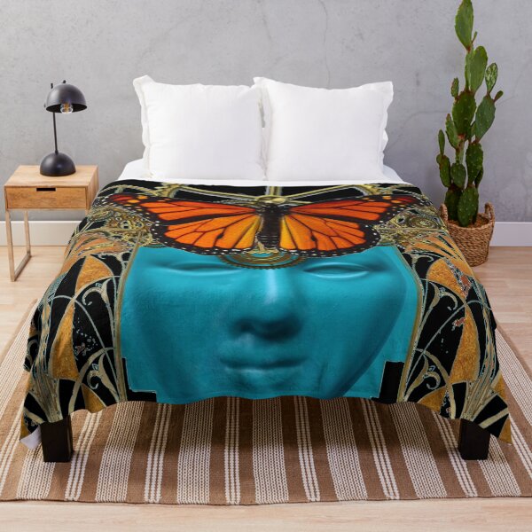Item preview, SURREAL MONARCH BUTTERFLY MECHANICAL MIND BLACK ART designed and sold by sharlesart.