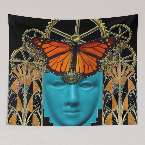 Item preview,   SURREAL MONARCH BUTTERFLY MECHANICAL MIND BLACK ART designed and sold by sharlesart.