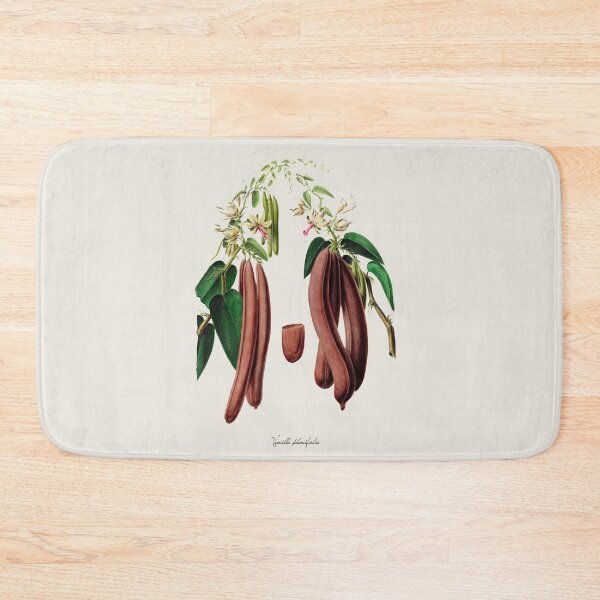 Item preview, Vintage Botanical Vanilla Plant-Solid Background designed and sold by ElectricCoffee.