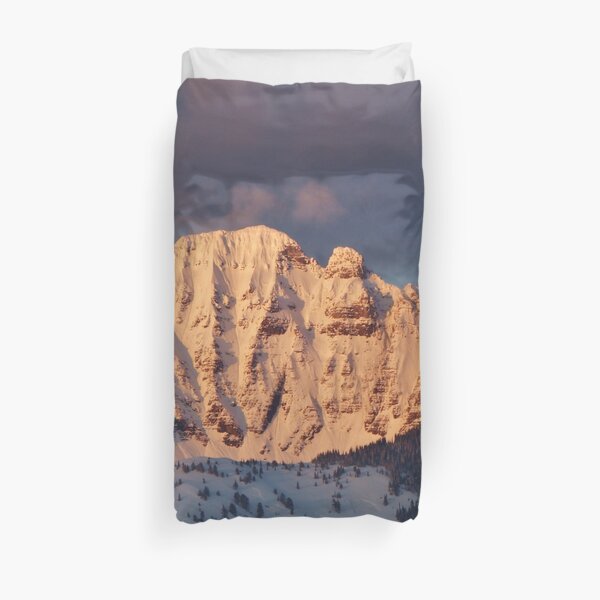 Snow Capped Missions Duvet Cover