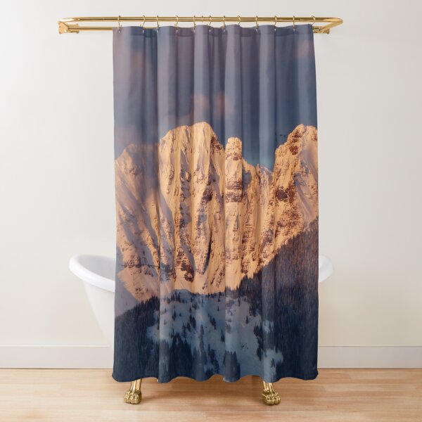 Snow Capped Missions Shower Curtain