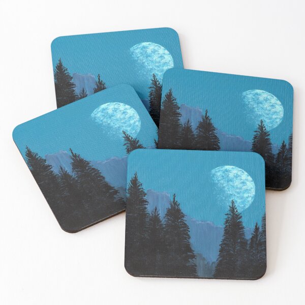 Item preview, Moon over the mountains designed and sold by PetalPainter.
