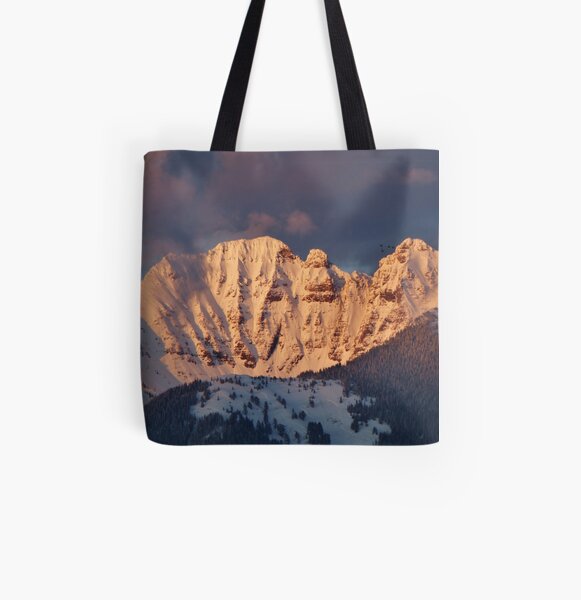 Snow Capped Missions All Over Print Tote Bag