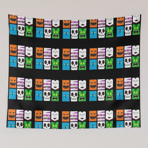 Item preview, Cute Halloween Faces designed and sold by machmigo.