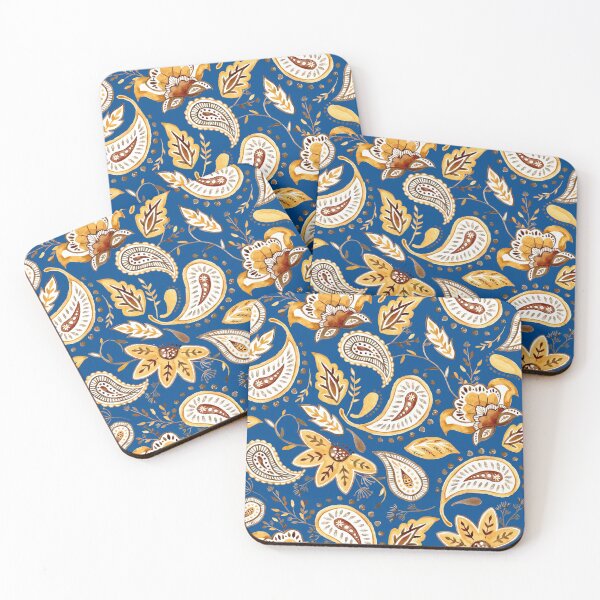 Item preview, Watercolor Floral Paisley - Blue designed and sold by Beatitudes Design.