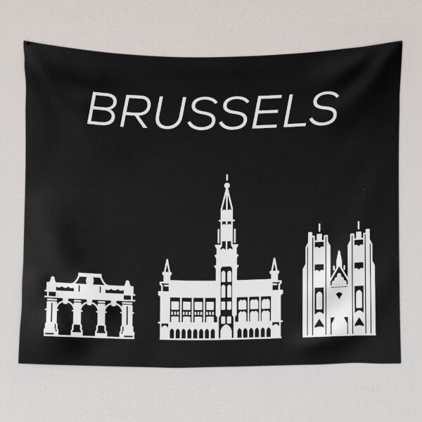 Item preview, Brussels Skyline, Belgium designed and sold by marosharaf.