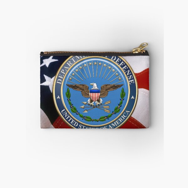 Item preview, U.S. Department of Defense - DOD Emblem over U.S. Flag designed and sold by Serge Averbukh Art Studio.