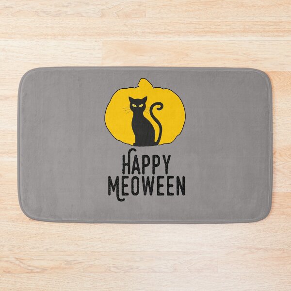 Item preview, Happy Meoween – Halloween Pumpkin Cat Silhouette designed and sold by HighBrowDesigns.