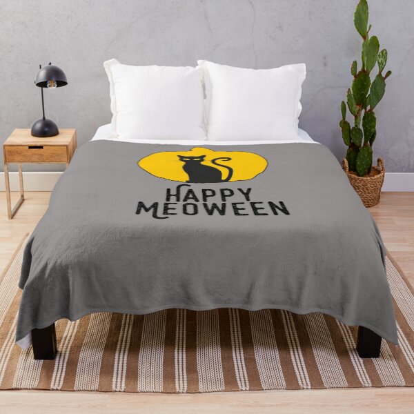 Item preview, Happy Meoween – Halloween Pumpkin Cat Silhouette designed and sold by HighBrowDesigns.