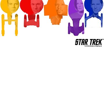 Artwork thumbnail, Star Trek Rainbow Ship Captain Fill by FifthSun