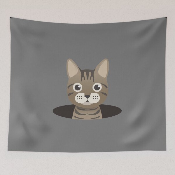 Item preview, Hide and Seek Cat  designed and sold by EyeLoveAnimals.