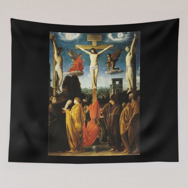 Item preview, Bramantino - The Crucifixion - Circa 1610 - Painting designed and sold by CrankyOldDude.