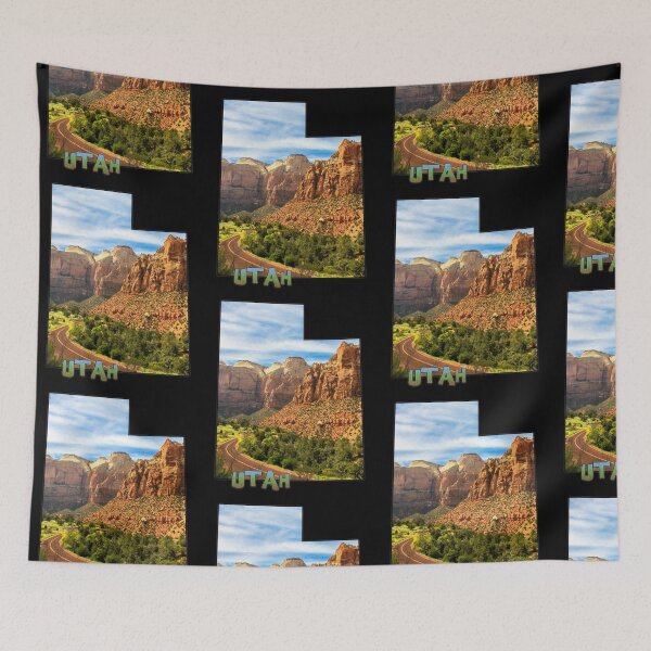 Item preview, Utah State Outline (Zion National Park) designed and sold by gorff.