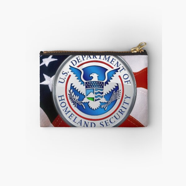 Item preview, U.S. Department of Homeland Security - DHS Emblem over American Flag designed and sold by Serge Averbukh Art Studio.