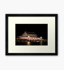 The Tian'anmen at night Framed Print