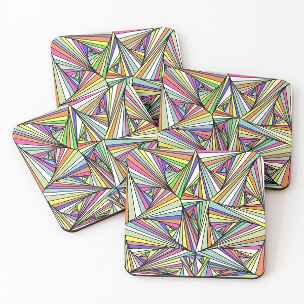 Item preview, Multi Colored Line Drawing Illusion designed and sold by Printpix.