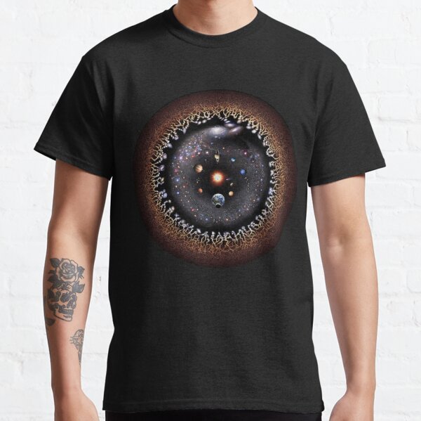 Observable Universe Logarithmic Illustration (no-borders version) Classic T-Shirt