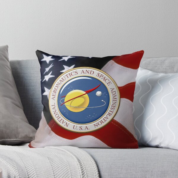 Item preview, NASA Emblem over American Flag designed and sold by Serge Averbukh Art Studio.