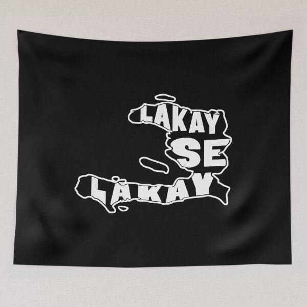 Item preview, Lakay Se Lakay Graphic With Haiti Map designed and sold by makeitadmirable.