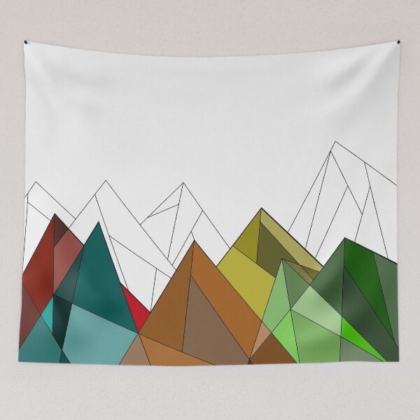 Item preview, Colourfull Mountains designed and sold by Haliboe.