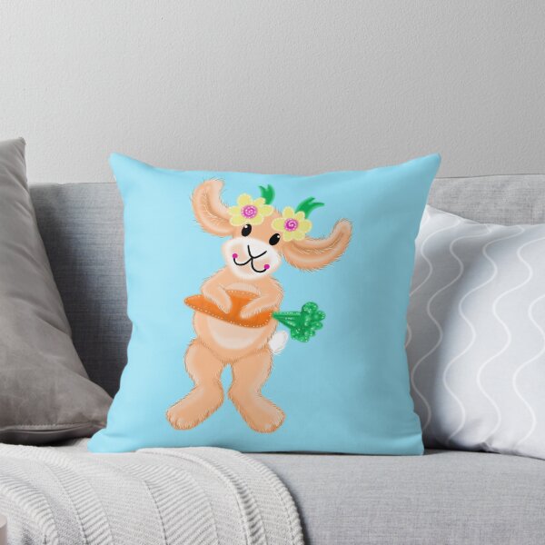 Artikelvorschau, Cutie Bunny Rabbit mit einer Karotte entworfen und verkauft von jazzydevil.