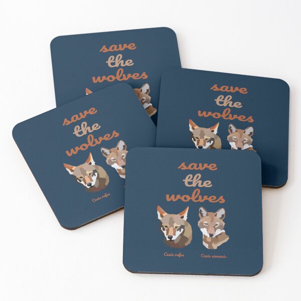 Item preview, Save The Wolves - Conservation of Endangered Species designed and sold by Bug & Brush.