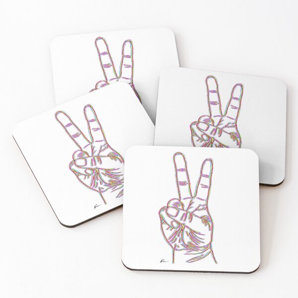 Item preview, Rainbow Peace Sign designed and sold by RachelRabbbit.