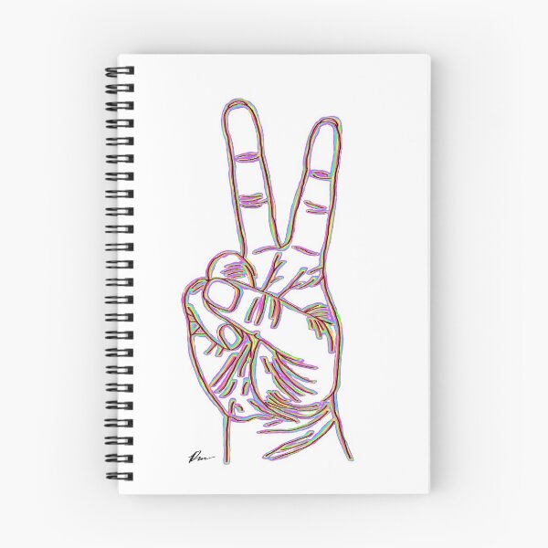 Item preview, Rainbow Peace Sign designed and sold by RachelRabbbit.