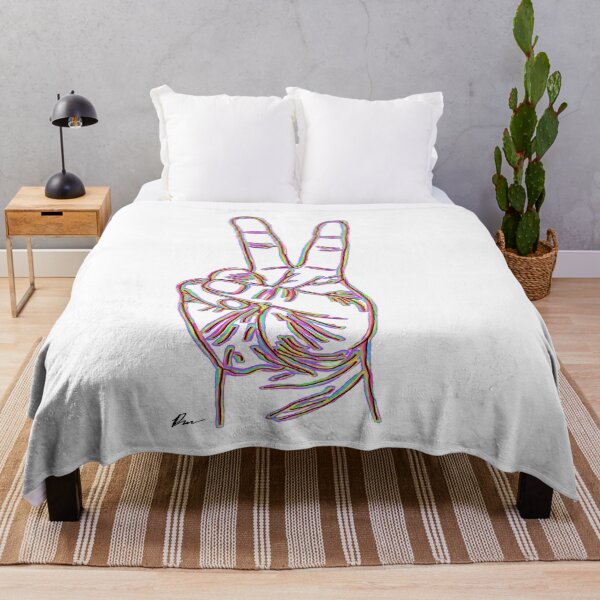 Item preview, Rainbow Peace Sign designed and sold by RachelRabbbit.