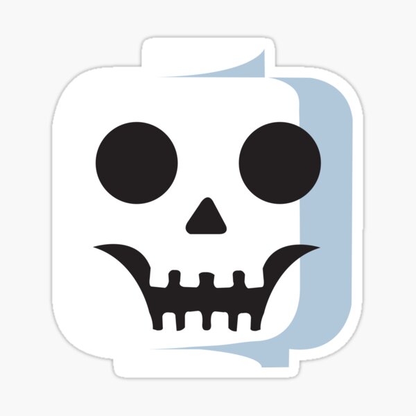 SkullLEGO head Sticker