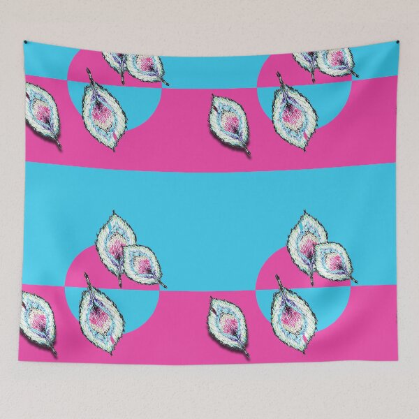 Item preview, Feather Turquoise Canvas designed and sold by Sharon Schwalbe.