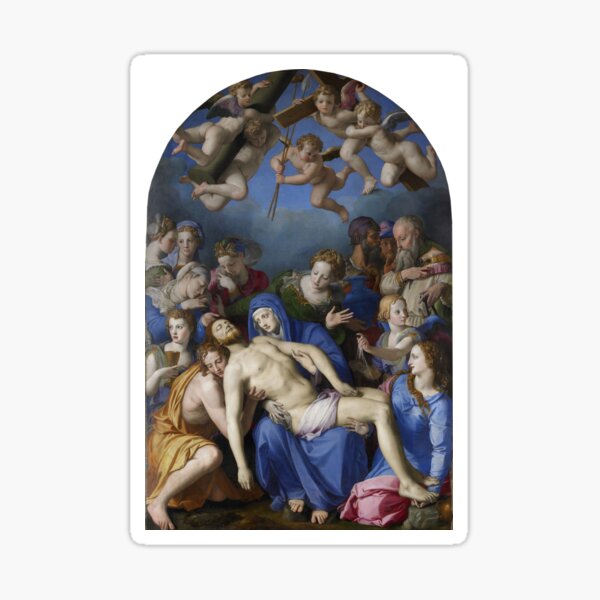 Bronzino - Desposition of Christ - Circa 1545 - Oil on Panel Sticker