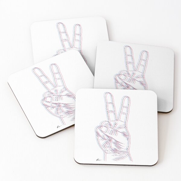 Item preview, "3D" Peace Sign designed and sold by RachelRabbbit.