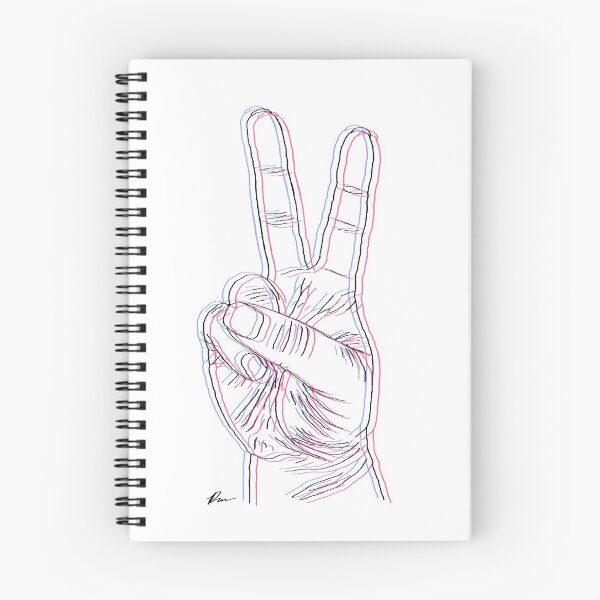 Item preview, "3D" Peace Sign designed and sold by RachelRabbbit.