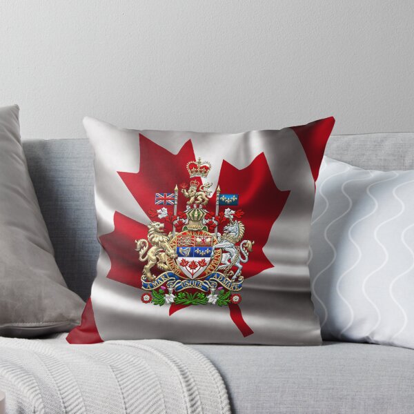 Item preview, Canada Coat of Arms over Canadian Flag designed and sold by Serge Averbukh Art Studio.