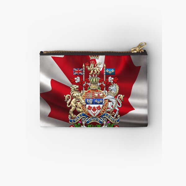 Item preview, Canada Coat of Arms over Canadian Flag designed and sold by Serge Averbukh Art Studio.