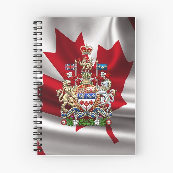 Item preview, Canada Coat of Arms over Canadian Flag designed and sold by Serge Averbukh Art Studio.