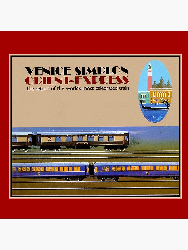 Thumbnail 5 of 5, Coasters (Set of 4), VENICE SIMPLON : Vintage Orient-Express Print designed and sold by posterbobs.