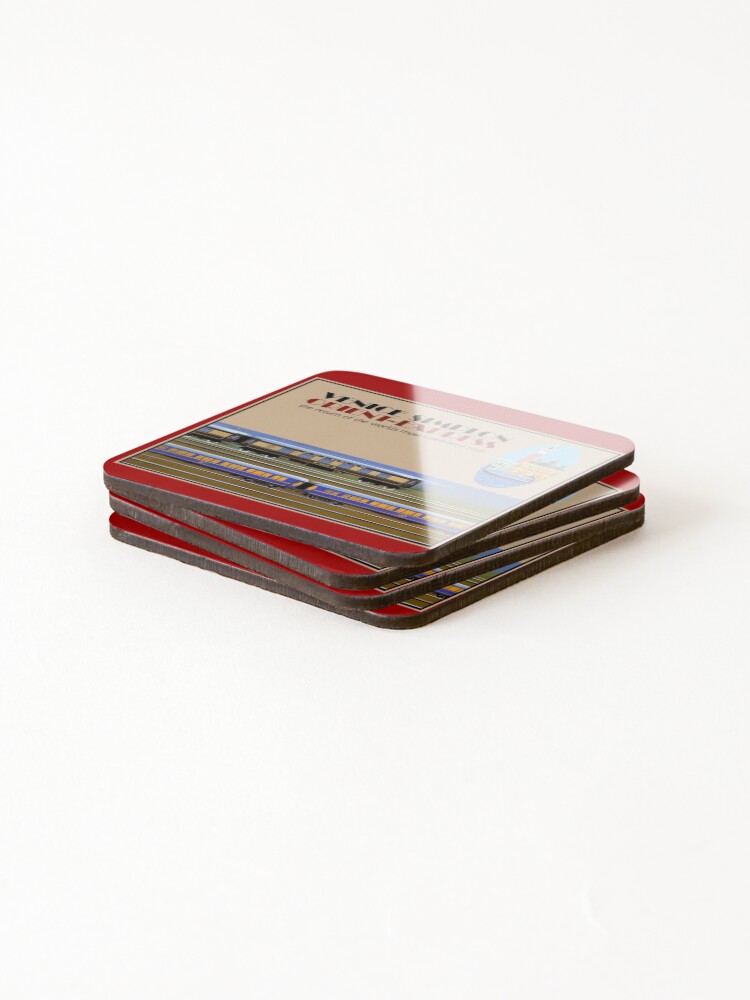 Thumbnail 4 of 5, Coasters (Set of 4), VENICE SIMPLON : Vintage Orient-Express Print designed and sold by posterbobs.